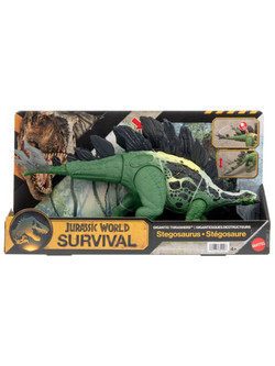 Mattel Jurassic World Survival Gigantic Thrashers Stegosaurus Φιγούρα Δεινόσαυρος για 4+ Ετών