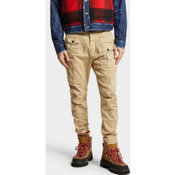 Dsquared2 Ανδρικό Παντελόνι Cargo Κανονική Εφαρμογή Μπεζ S74KB1128S39021-126