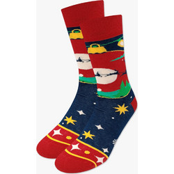NODO Christmas Magic Ball Χριστουγεννιάτικες Ανδρικές Κάλτσες Ψηλές Κόκκινες S16512
