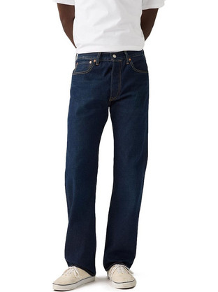 Levi's 501 (R) Original Ανδρικό Τζιν Παντελόνι Ελαστικό Κανονική Εφαρμογή Navy Μπλε 00501-3792