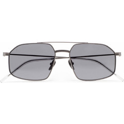 Kaleos Ross 1 Ανδρικά Γυαλιά Ηλίου Aviator Μεταλλικά Ασημί με Μαύρο Φακό