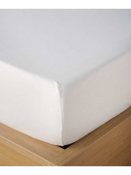 Kentia Σεντόνι Διπλό Βαμβακερό με Λάστιχο 140x200+35 Versus Suave 00 White