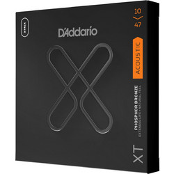 D'Addario XT 3-Pack Σετ 6 Χορδές Ακουστικής Κιθάρας Phosphor Bronze 10-47" Light Tension