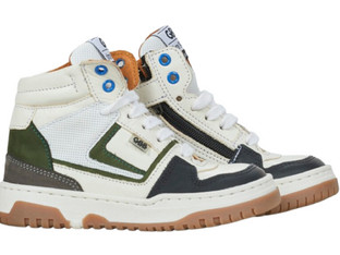 GBB Παιδικά Sneakers Μποτάκια Λευκά Πράσινα AK356-11
