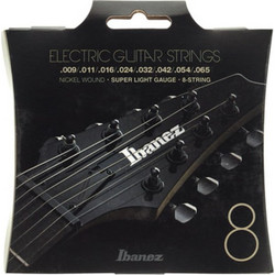 Ibanez IEGS8 Σετ 8 Χορδές Ηλεκτρικής Κιθάρας Nickel Plated Steel 9-65" Extra Light Tension