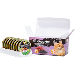 Uniq Pets Delicious Pate with Beef & Plantain Seed 8x30gr