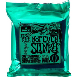 Ernie Ball Not Even Slinky 3626 3-Pack Σετ 6 Χορδές Ηλεκτρικής Κιθάρας Nickel Plated Steel 12-56"