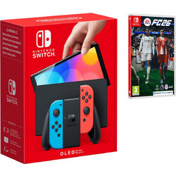 Nintendo Switch OLED 64GB Red Blue & EA Sports FC26