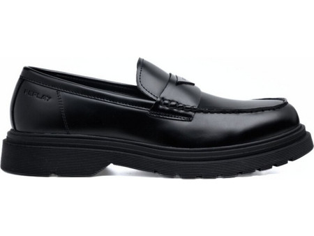 Replay Ανδρικά Μοκασίνια Loafers Μαύρα GMC1H0006S