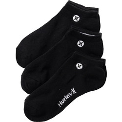Hurley Ανδρικές Κάλτσες Κοντές με Σχέδια Μαύρες 3Pack MSO000069-H010