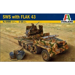 Italeri SWS with Flak 43 Συναρμολογούμενο Πλαστικό Μοντέλο Αυτοκίνητου 1:35