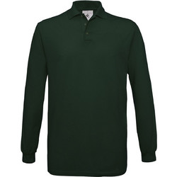 B&C Collection Ανδρική Μπλούζα Polo Μακρυμάνικη Κυπαρισσί PU414