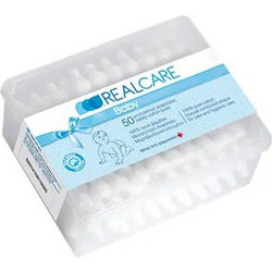 Real Care Βρεφικές Μπατονέτες Ασφαλείας Βαμβακερές 50τμχ
