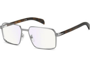 David Beckham DB7166 31Z Ανδρικός Σκελετός Γυαλιών Οράσεως Μεταλλικός Ασημί Μαύρος