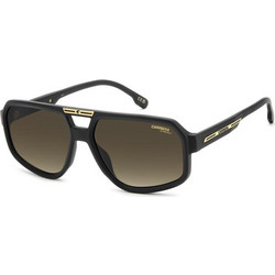 Carrera CA26/S 003/86 Ανδρικά Γυαλιά Ηλίου Aviator Κοκάλινα Μαύρα με Καφέ Φακό