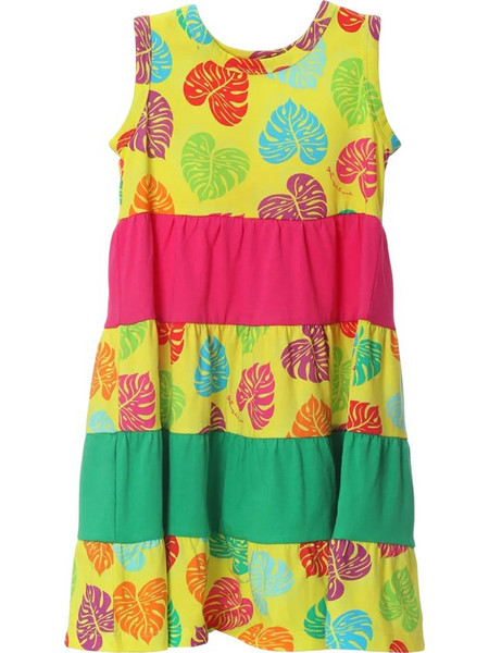 Agatha Ruiz De La Prada Παιδικό Φόρεμα Lime Φούξια PVVES-0166