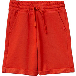 Benetton Παιδική Βερμούδα Υφασμάτινη Κόκκινη 3J68C901G-34Y