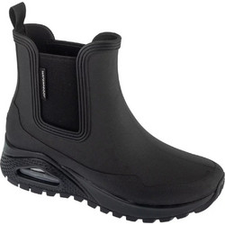 Skechers Uno Rugged Γυναικεία Μποτάκια Chelsea Δερμάτινα Μαύρα 177183-BBK