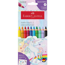 Faber-Castell Jumbo Grip Unicorn Ξυλομπογιές Σετ 10τμχ