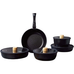 Hermia Hona Xl Black Σετ Μαγειρικά Σκεύη Αλουμινίου 5τμχ 343HNG1104
