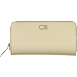 Calvin Klein Μεγάλο Γυναικείο Πορτοφόλι με Φερμουάρ Μπεζ K60K610967