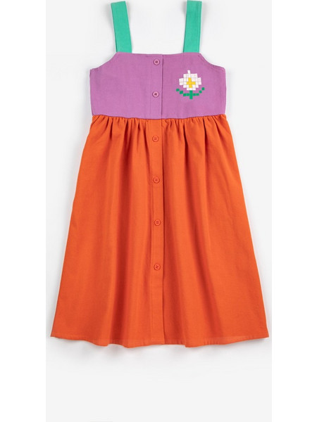 Bobo Choses Παιδικό Φόρεμα Πορτοκαλί Μωβ B126AC108