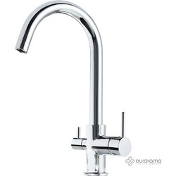 Eurorama Filter-Tap 13535F-100 Μπαταρία Κουζίνας Πάγκου Τριπλής Παροχής Ανάμεικτη Inox