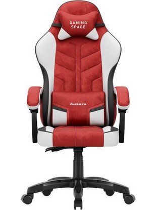 Huzaro Force 2.7 Καρέκλα Gaming Δερματίνης με Ρυθμιζόμενα Μπράτσα Κόκκινη Λευκή