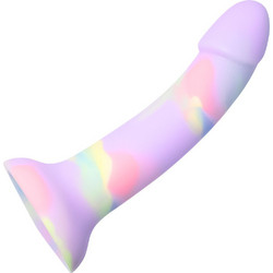 Kinksters Colorful Dildo με Βεντούζα 18cm Πολύχρωμο