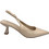 Elenross Γόβες Slingback Λουστρίνι με Λεπτό Χαμηλό Τακούνι Μπεζ Εκρού GS10225W