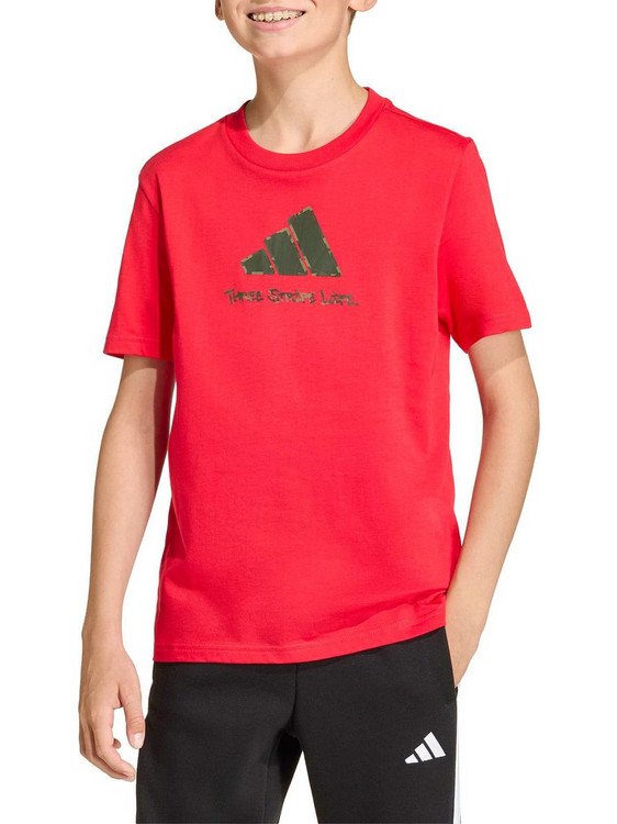 Adidas Παιδικό T-Shirt Κοντομάνικο Κόκκινο KA2977