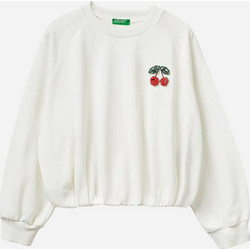 Benetton Παιδικό Φούτερ Λευκό 3WHVC10SV-074