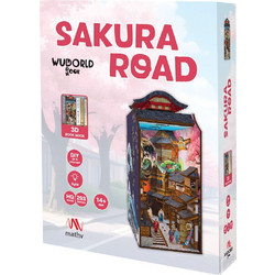 Mathv Sakura Road 3D Book Nook DIY 293 Κομμάτια 24.3cm WWN-003