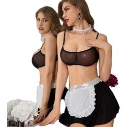 Kinksters Seductive Maid Sexy Στολή Καμαριέρα Μαύρη Λευκή 6928048007291