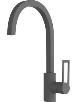 Sanitec Quattro Granite Pietra Μπαταρία Κουζίνας Πάγκου Διπλής Παροχής Ανάμεικτη Γκρι