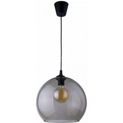 TK Lighting Cubus Κρεμαστό Φωτιστικό Οροφής Μπάλα Μονόφωτο E27 Μαύρο Φ30x115cm 2065