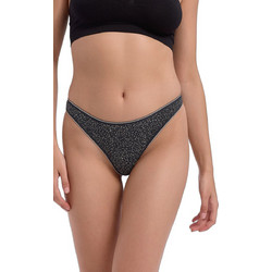 Donella Lucy Βαμβακερό Γυναικείο String Ανθρακί 24469