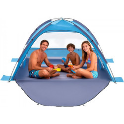Vevor Τέντα Παραλίας 3 Ατόμων Μπλε 230x145x125cm BXSHTZPDBJC3ZR6KP001V0