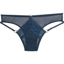 Cottonhill Dreamy Γυναικείο Sexy Slip με Δαντέλα Πετρόλ CH4554