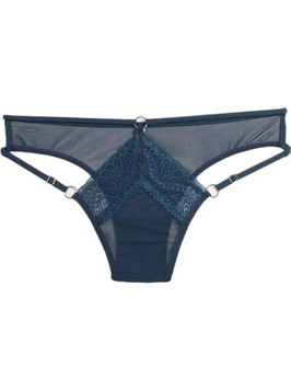 Cottonhill Dreamy Γυναικείο Sexy Slip με Δαντέλα Πετρόλ CH4554