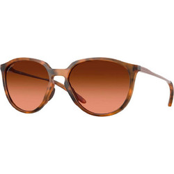 Oakley OO9288 09 Γυναικεία Γυαλιά Ηλίου Στρογγυλά Κοκάλινα Καφέ με Καφέ Φακό
