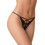Milena By Paris Γυναικείο Sexy String με Δαντέλα Μαύρο 7664