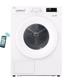 LG RHX1009NWH 8806096599631 Στεγνωτήριο Ρούχων 9kg με Αντλία Θερμότητας