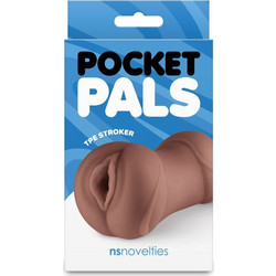 NS Novelties Pocket Pals Vagina Stroker Brown