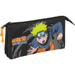 Safta Naruto Κασετίνα με 3 Θήκες Μαύρη S4313769