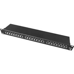 PowerOn PP-C6-F24 Patch Panel Rack 1U 19" 24 Θυρών Cat.6 Shielded FTP