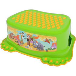 Tega Baby Safari Βοηθητικό Σκαλοπάτι Μπάνιου Πλαστικό Αντιολισθητικό Lime 51486