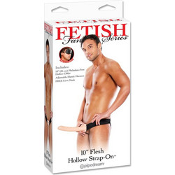 Pipedream Fetish Fantasy 10" Hollow Harness Strap On με Dildo 25.4cm Flesh