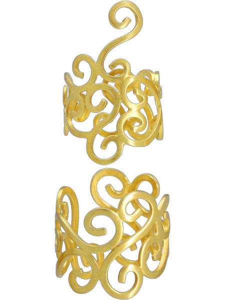 Emmanuela handcrafted for you Γυναικεία Δαχτυλίδια από Ασήμι 925 Επιχρυσωμένα 2102