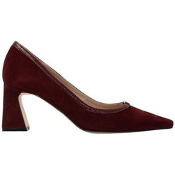 Fardoulis Γόβες Suede με Χοντρό Ψηλό Τακούνι Μπορντό 7708-34